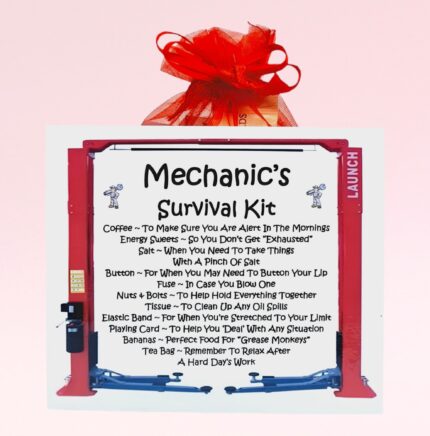 Fun Novelty Gift for a Mechanic ~ Mechanic's Survival Kit