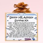 Senior HR Advisor's Survival Kit ~ Fun Novelty Gift for a Senior HR Advisor
