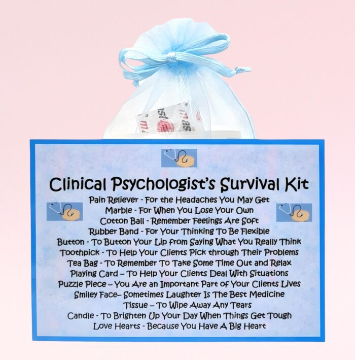 Novelty Gift for a Clinical Psychologist ~ Clinical Psychologist's Survival Kit