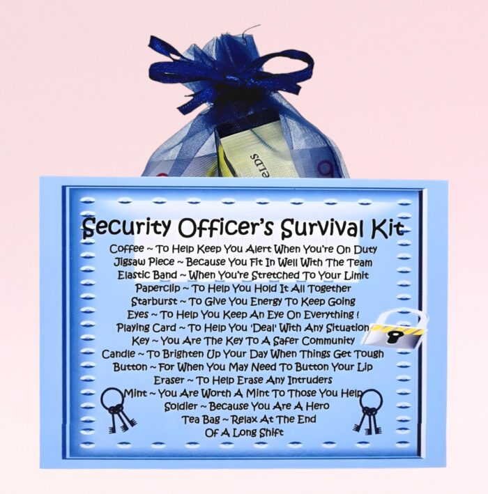 Novelty Gift for a Security Officer ~ Security Officer's Survival Kit