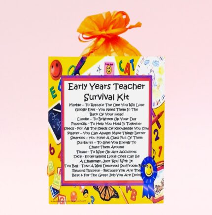 Fun Gift for a Teacher ~ Early Years Teacher Survival Kit