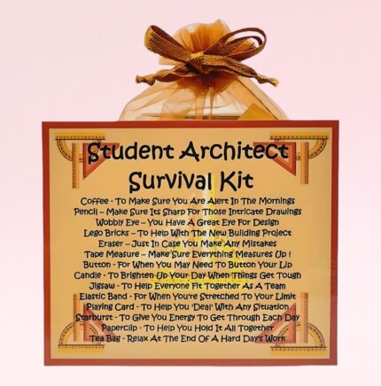 Fun Gift for a Student Architect ~ Student Architects Survival Kit