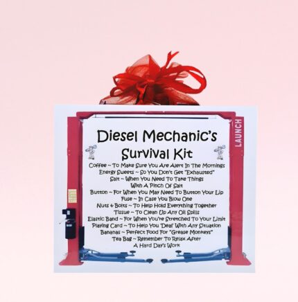 Fun Novelty Gift for a Diesel Mechanic ~ Diesel Mechanic's Survival Kit