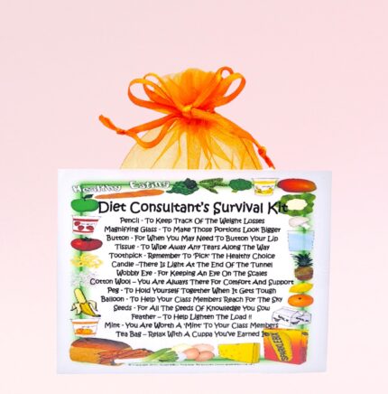 Fun Novelty Gift For a Diet Consultant ~ Diet Consultant's Survival Kit