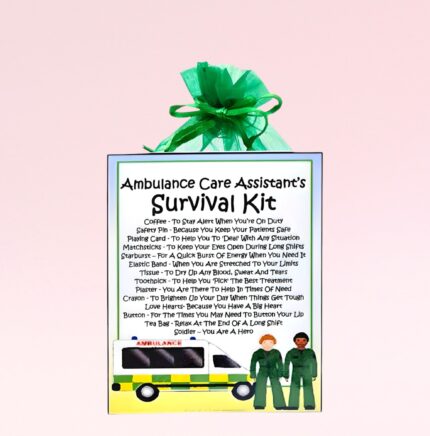 Fun Gift for an Ambulance Care Assistant ~ Ambulance Care Assistant's Survival Kit