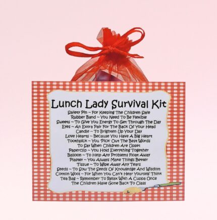Fun Novelty Gift for a Lunch Lady ~ Lunch Lady Survival Kit