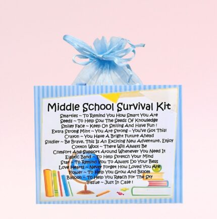 Fun Novelty New School Gift ~ Middle School Survival Kit