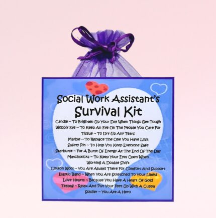 Fun Novelty Gift for a Social Work Assistant ~ Social Work Assistant's Survival Kit