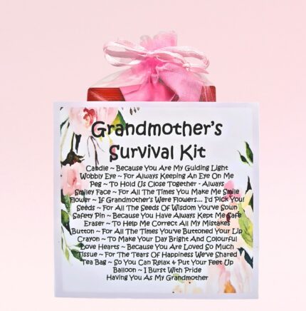 Sentimental Gift for a Grandmother ~ Grandmother's Survival Kit