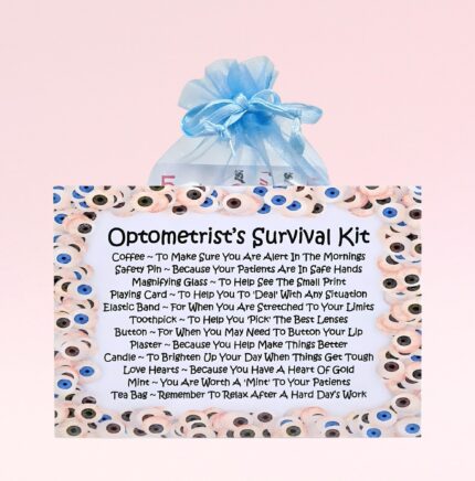 Fun Novelty Gift for an Optometrist ~ Optometrist's Survival Kit