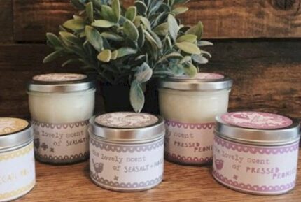 Agnes+Cat Soy Wax Tin Candles