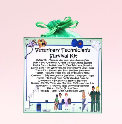 Fun Gift for a Veterinary Technician ~ Veterinary Technician's Survival Kit