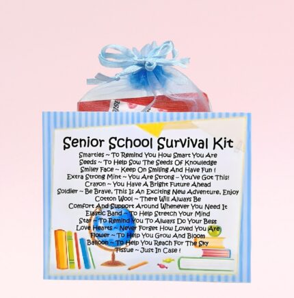Fun Novelty New School Gift ~ Senior School Survival Kit