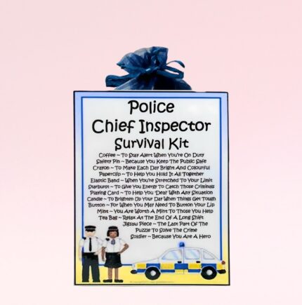 Fun Novelty Gift for a Police Chief Inspector ~ Police Chief Inspector Survival Kit