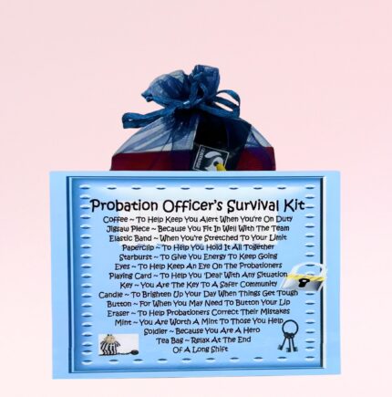 Novelty Gift for a Probation Officer ~ Probation Officer's Survival Kit