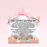 Taxi Driver's Survival Kit (Pink) ~ Fun Novelty Gift for a Taxi Driver