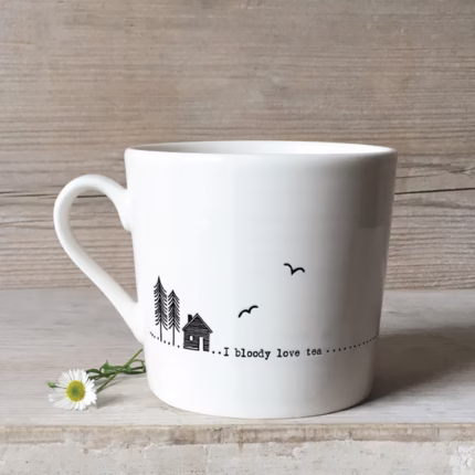 East of India Boxed Porcelain Mug | I Bloody Love Tea | Ideal Birthday Gift | Boxed Mug | Tea Lover Gift | Humorous Mug