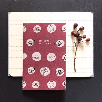 Christmas Lists and Ideas ~ Small Notebook From East of India