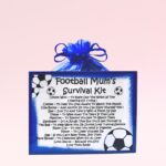 Football Mum's Survival Kit (Blue) ~ Fun Novelty Gift for a Football Mum