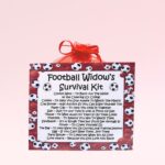 Football Widow's Survival Kit (Red) ~ Fun Novelty Gift for a Football Widow