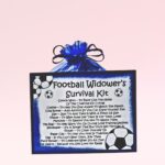 Football Widower's Survival Kit (Blue) ~ Fun Gift for a Football Widower