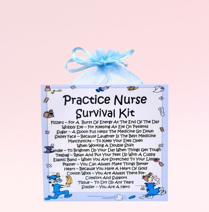 Practice Nurse Survival Kit ~ Fun Novelty Gift for a Practice Nurse