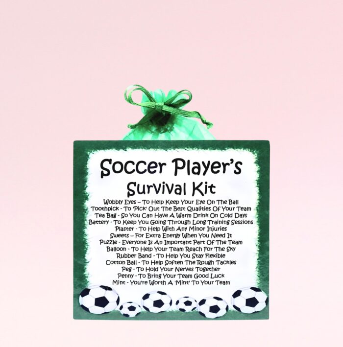 Soccer Player's Survival Kit ~ Fun Novelty Gift for a Soccer Player