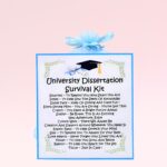 University Dissertation Survival Kit ~ Fun Novelty Good Luck Gift